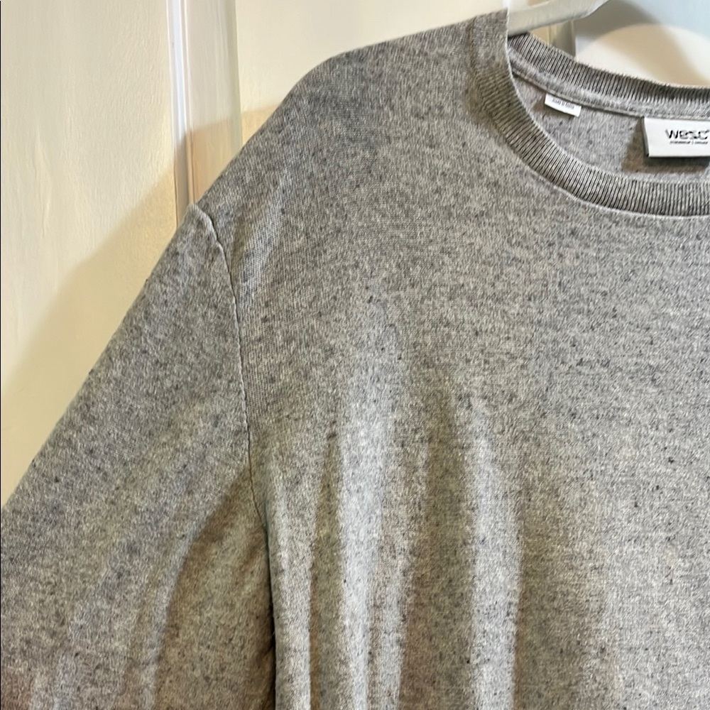 Wesc Knuby Heather Gray 100% Cotton Casual Crew Neck Sweater - Size Large - Picture 3 of 16